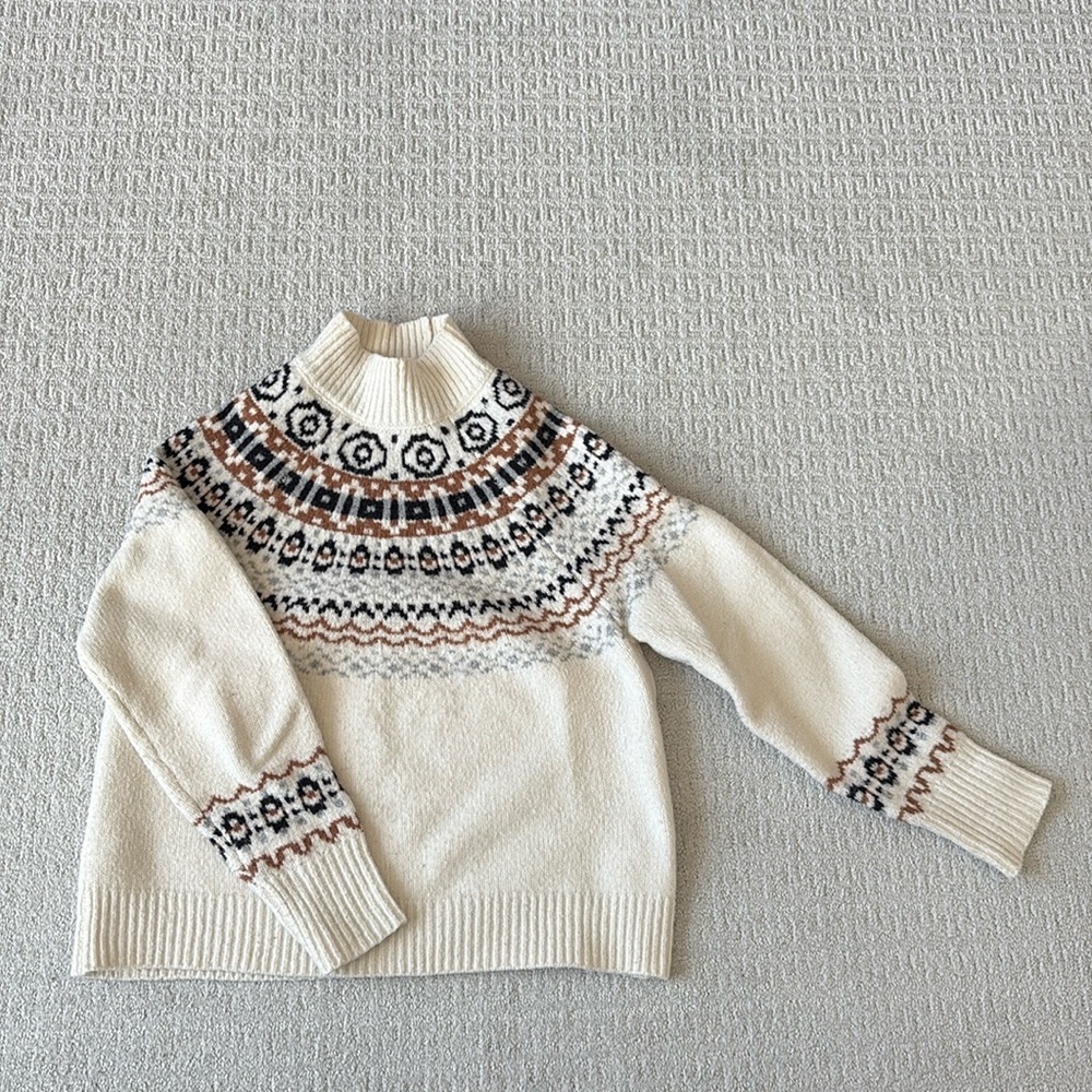 Cream Cupcakes and Cashmere Fair Isle Sweater